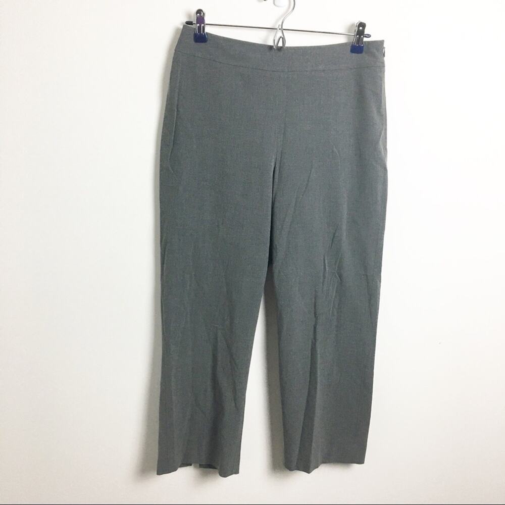 Talbots Petite Stretch Cropped Pants Gray 6P